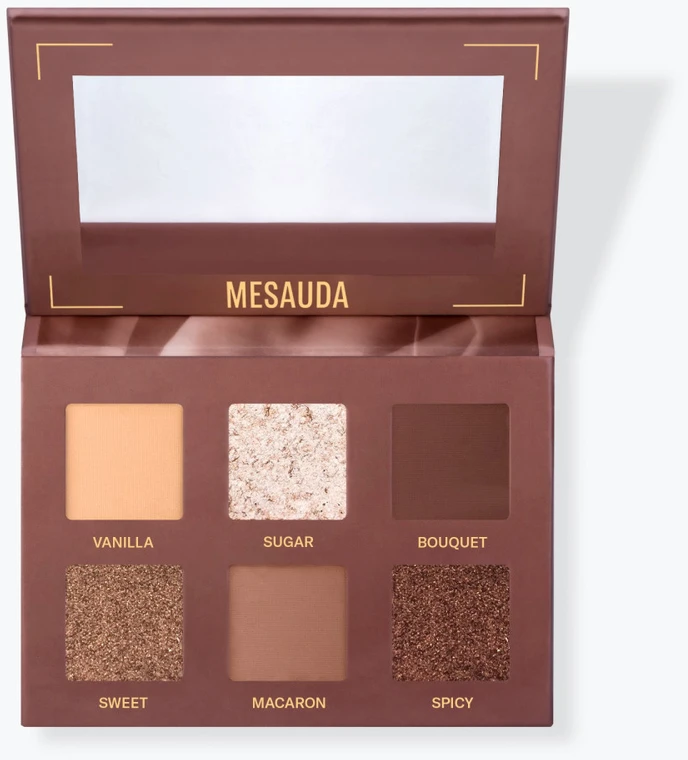 Mesauda Bare Harmony Eyeshadow Palette akių šešėlių paletė, atspalvis: 204 - Delicious Rose, 6 g