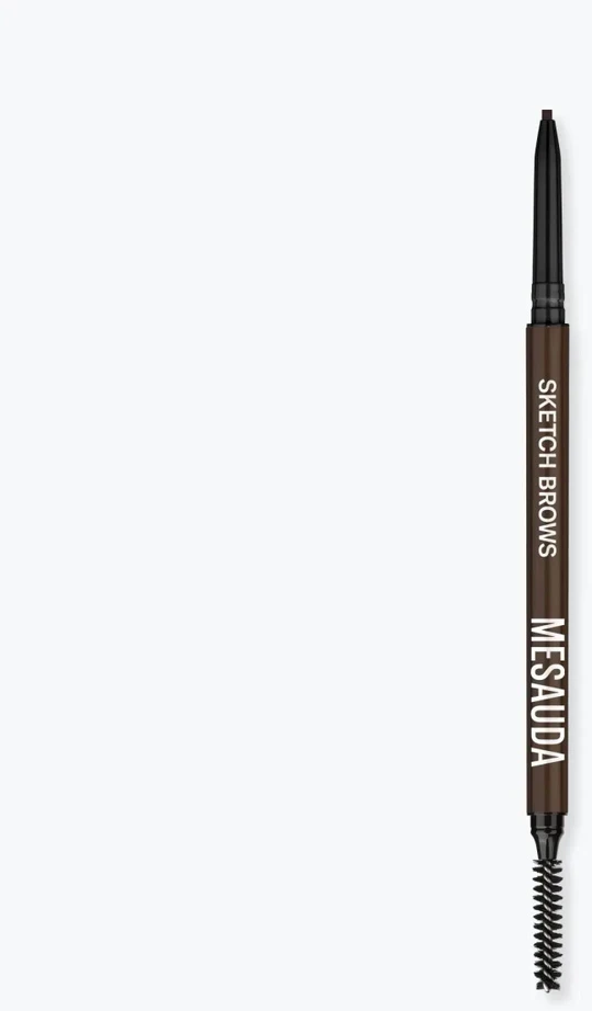 Mesauda Sketch Brows Automatic Eyebrow Pieštukas išsukamas vandeniui atsparus antakių pieštukas, atspalvis: 104 Dark, 0,09 g