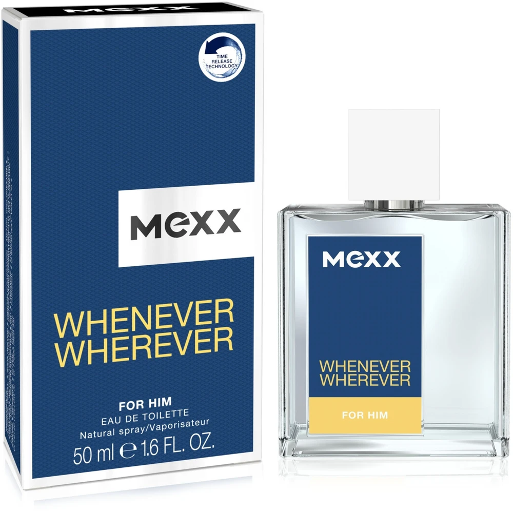 Mexx Whenever Wherever EDT tualetinis vanduo vyrams, 50 ml