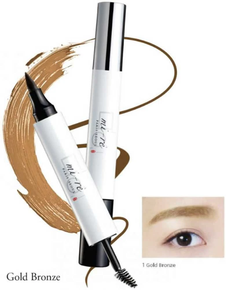Mi Re "Brow Plume Perfection" antakių dažai ir tušas "Gold Bronze