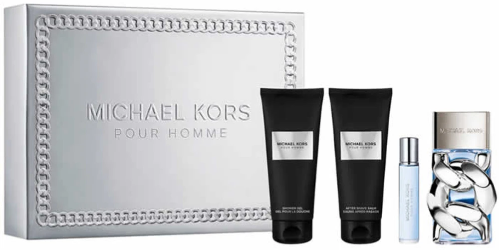 Michael Kors Pour Homme Eau De Perfume Purškiklis 100ml rinkinys vyrams 4 vnt