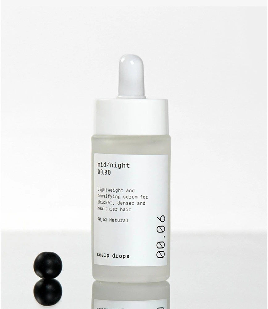 Mid/night 00.00 00.06 Scalp Drops stiprinantis galvos odos serumas, 30 ml