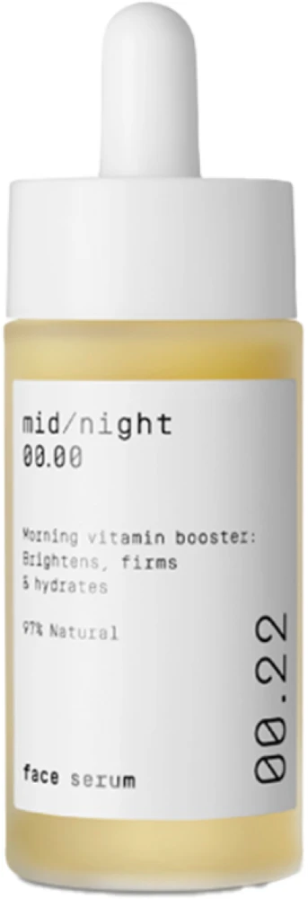 Mid/night 00.00 00.22 Morning Vitamin Booster Face Serum veido serumas, 30 ml