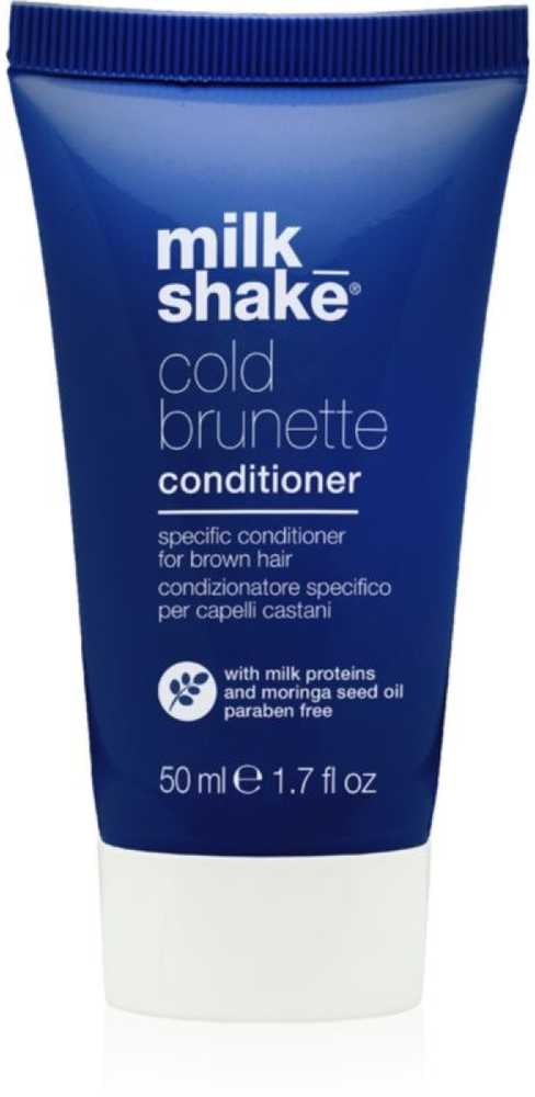 „Milk Shake Cold Brunette“ drėkinamoji plaukų kondicionierė tamsiaplaukėms, 50 ml