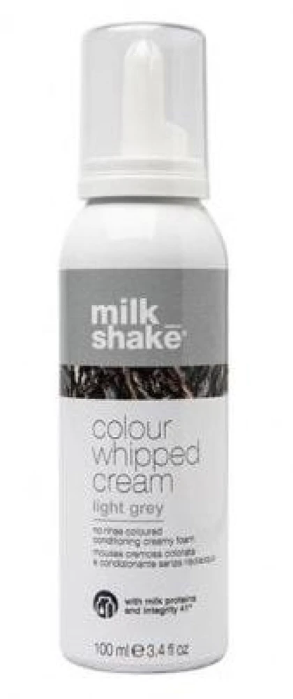 Kondicionuojančios dažomosios putos MILK SHAKE Colour whipped cream ,,Light grey", 100m