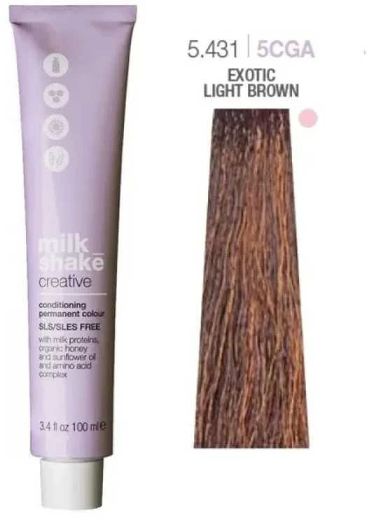 Milk Shake Milk_Shake Creative Permanent Color 5.431 Exotic šviesiai rudas, 100 ml