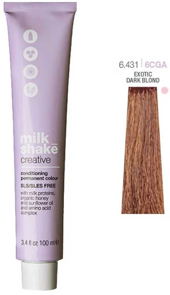 Milk Shake Milk_Shake Creative Permanent Color 6.431 Exotic Dark Blond, 100 ml