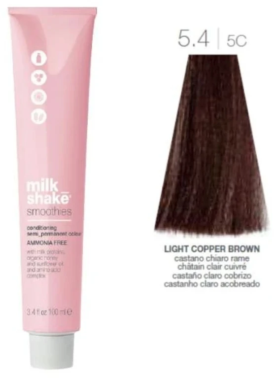 Milk Shake Milk_Shake kokteiliai Pusiau Permanent Color 5.4 Vario šviesiai rudas, 100 ml