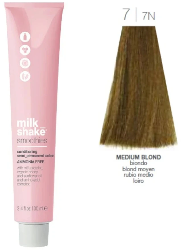 Milk Shake Milk_Shake Smoothies Semi Permanent Color Medium Skirtas šviesiems plaukams, 100 ml
