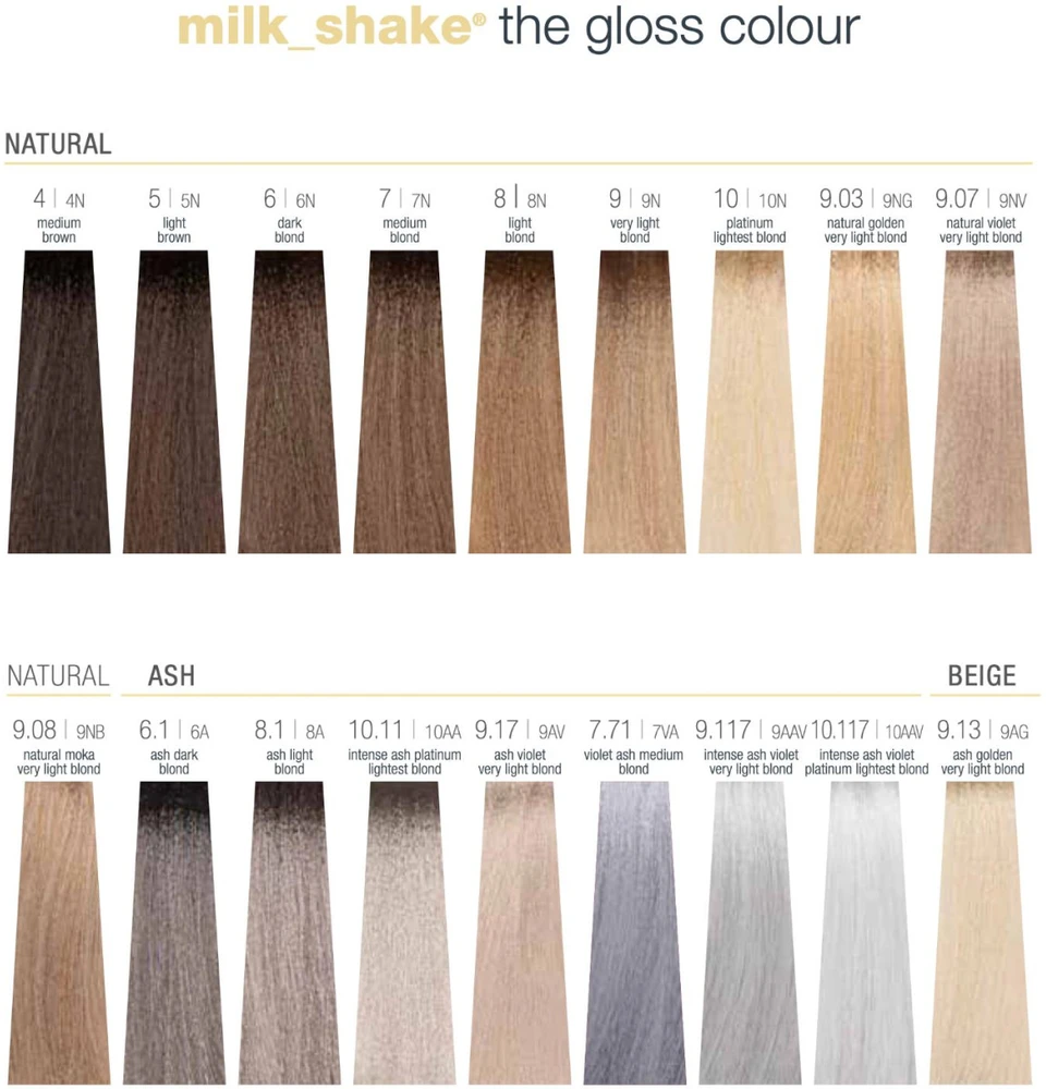 Milk Shake The Gloss Acidic pH Demi-Permanent Colour 10.1 Demi-Permanent Hair Dye 10.1 Platinum Skirtas šviesiems plaukams, 60 ml