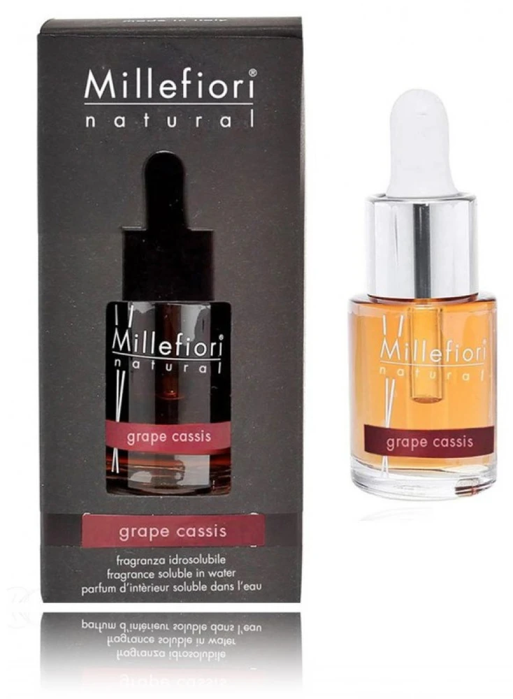 Millefiori Milano Fragrance Soluble vandenyje Grape Cassis aromatinis aliejus patalpoms, 15 ml