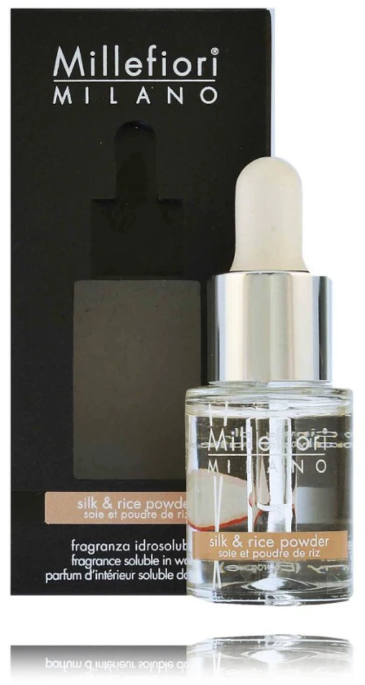 Millefiori Milano Fragrance Soluble in Vanduo Silk & Rice Powder aromatinis aliejus patalpoms, 15 ml