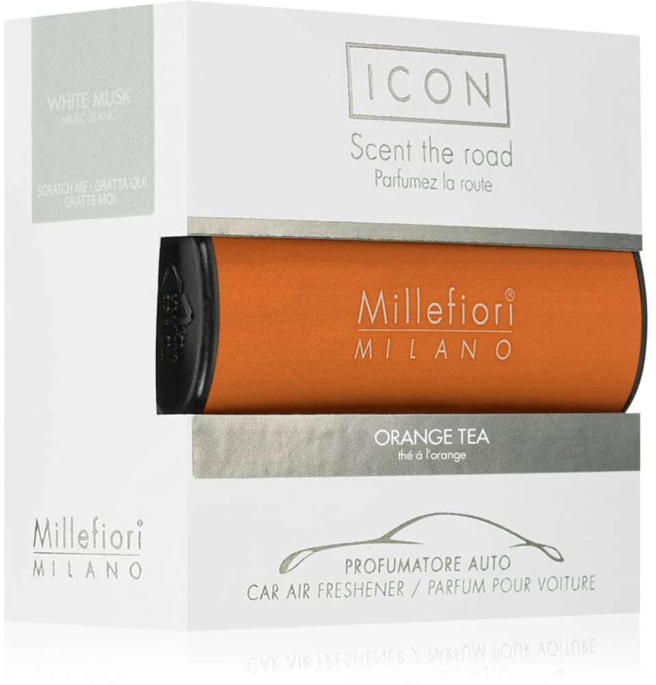 Millefiori Milano Icon Car Air Freshener Oranžinis Tea Classic kvapas automobiliui, 47 g