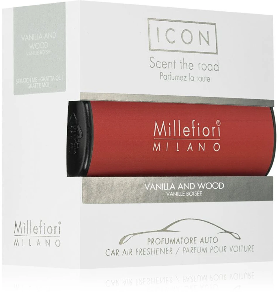 Millefiori Milano Icon Car Air Freshener Vanilla & Wood Classic kvapas automobiliui, 47 g