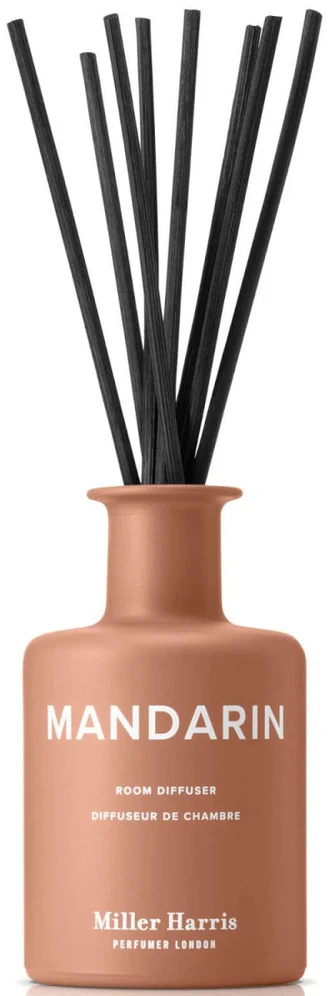 Drėkintuvas Miller Harris mandarinų lazdelės aromaterapinis difuzorius su lazdelėmis