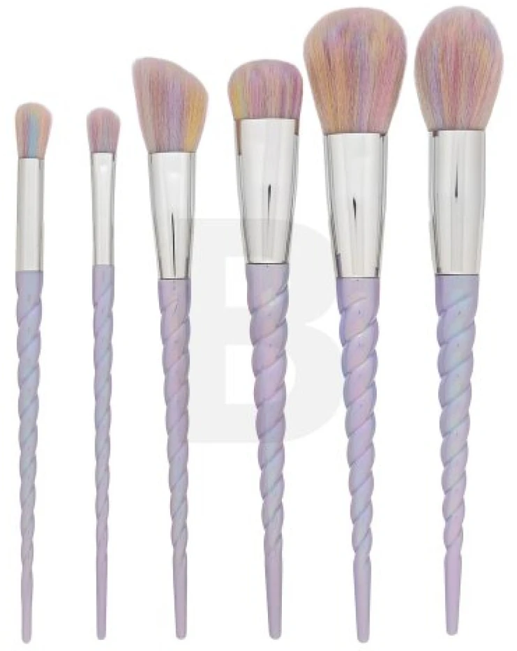 MIMO Makiažo šepetėlių rinkinys Unicorn Pastel 6 vnt.
