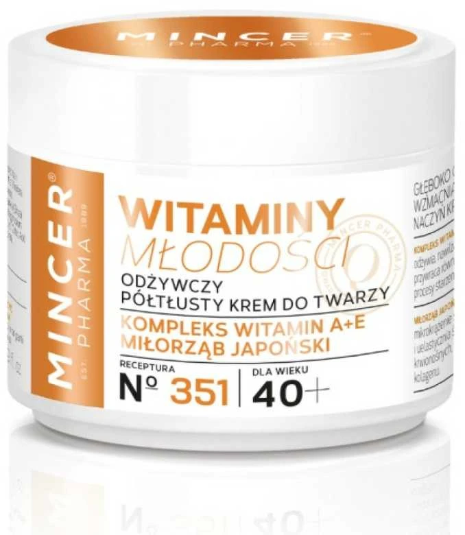 „Mincer Pharma“ jaunystės vitaminai 40+, 50 ml