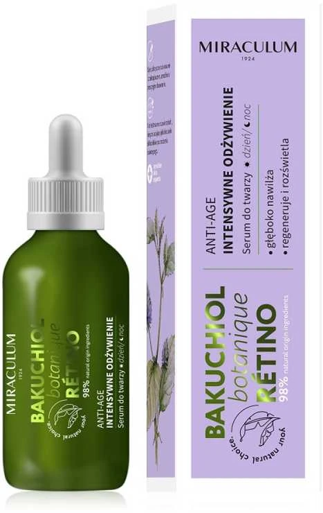 Miraculum Bakuchiol Anti-Age Intensive Skin Hydrating Serum veido serumas, 30 ml