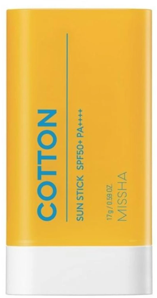 „Missha Sun Stick SPF 50+ Cotton“ (apsauginis pieštukas nuo saulės) 17 g