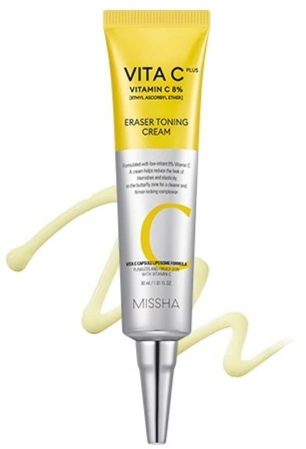 Missha Brightening odos kremas Anti-Age Vita C Plus (Eraser Toning Kreminis) 30 ml