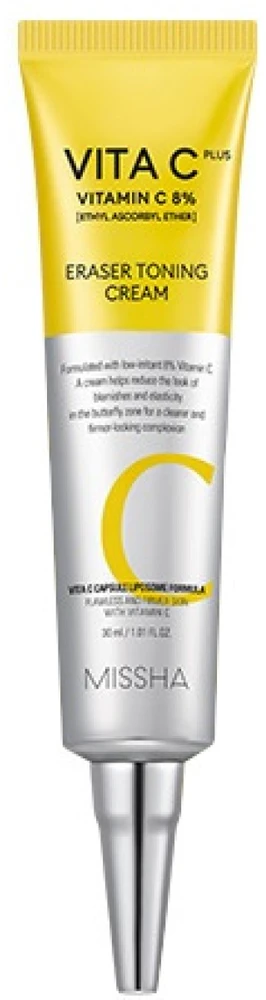 Missha Brightening odos kremas Anti-Age Vita C Plus (Eraser Toning Kreminis) 30 ml