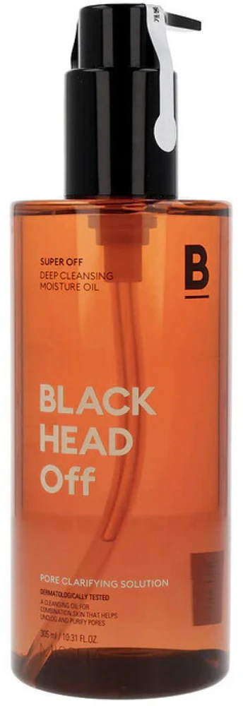 Missha valomasis aliejus nuo inkštirų Super Off Juodas Head Off (giliai valomasis drėkinamasis aliejus), 305 ml
