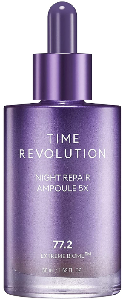 Missha Time Revolution Night Repair Ampule 5x naktinis atkuriantis serumas veidui, 50 ml
