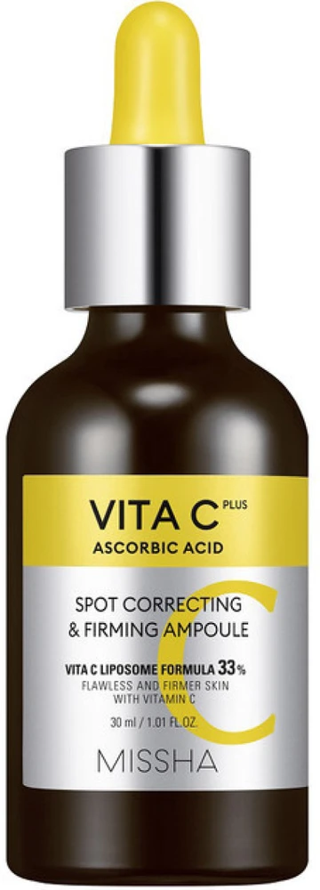 Missha skaistinamasis odos serumas Vita C Plus (dėmes koreguojanti ir stangrinanti ampulė), 30 ml