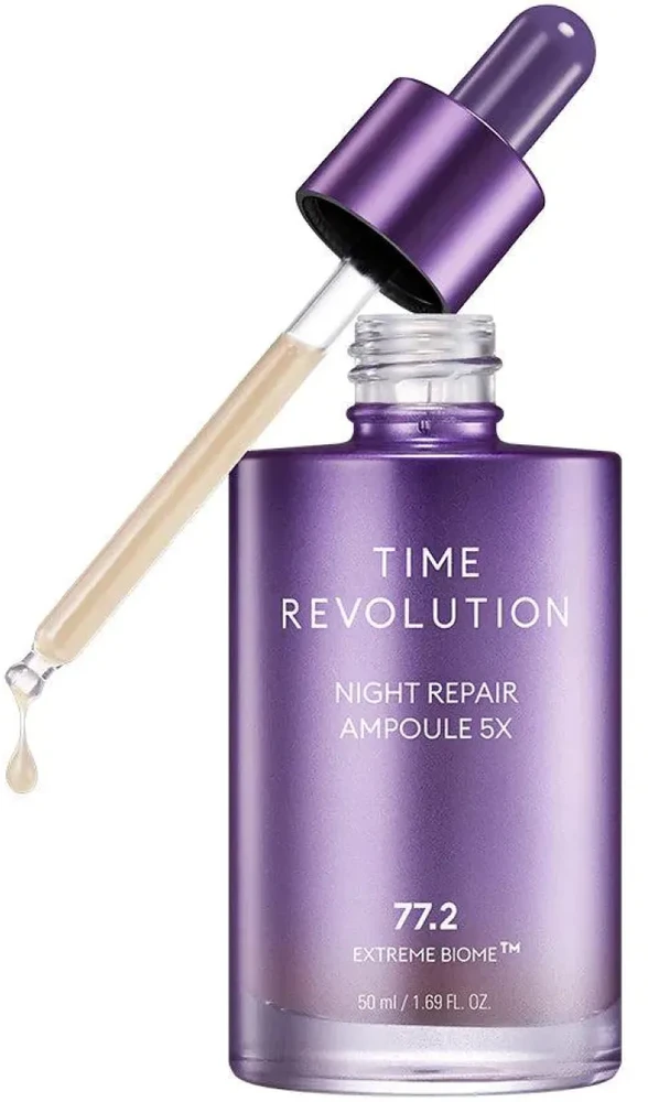 Missha Time Revolution Night Repair Ampule 5x naktinis atkuriantis serumas veidui, 50 ml