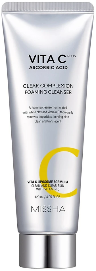 Missha Valomosios putos su vitaminu C "Vita C Plus Clear Complexion" (putojančios "Clean ser") 120 ml