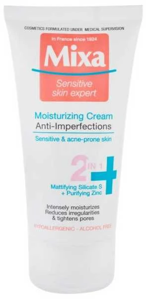 Drėkinamasis kremas problematiškai odai Mixa Anti Imperfection 2in1 50ml