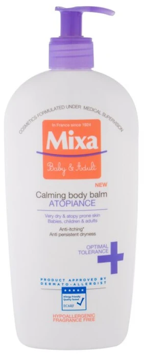 Mixa Atopiance Calming Body Balm raminantis kūno losjonas, 400 ml