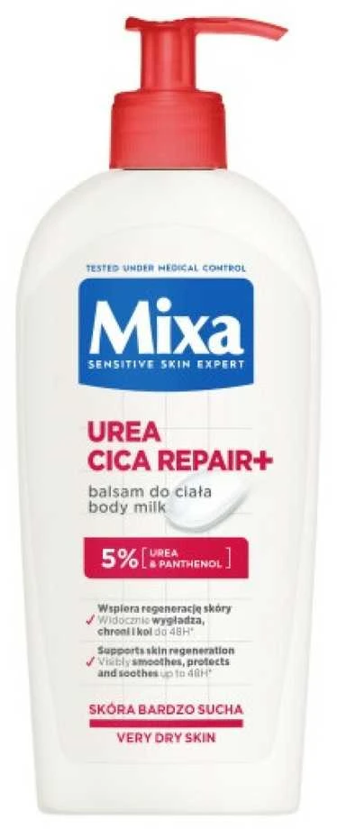 MIXA Cica Repair Regenerating Body Milk atkuriamasis kūno balzamas labai sausai ir jautriai odai, 400 ml