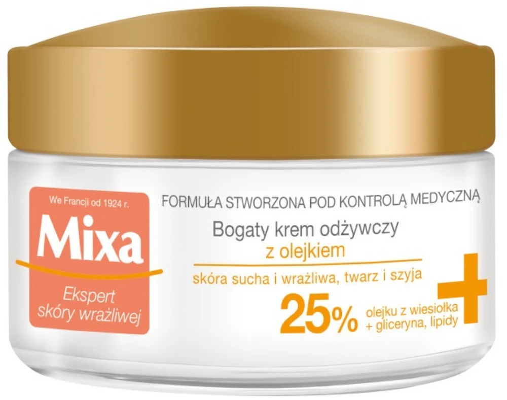 MIXA serija sausai ir jautriai odai, 50 ml