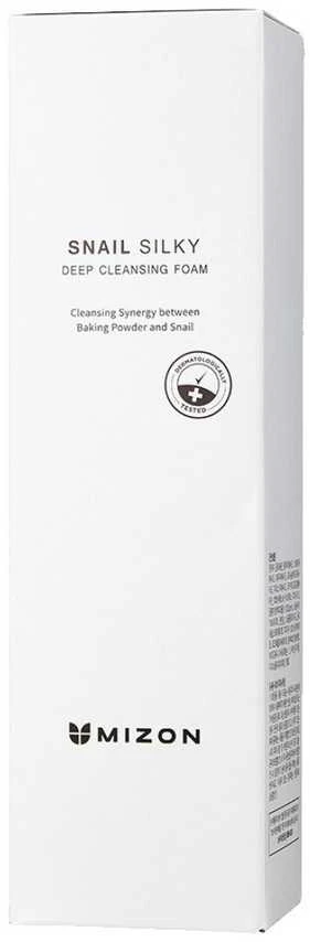 Mizon Kasdienės valomosios veido putos „Snail Silk y“ (giliai valomosios putos), 150 ml