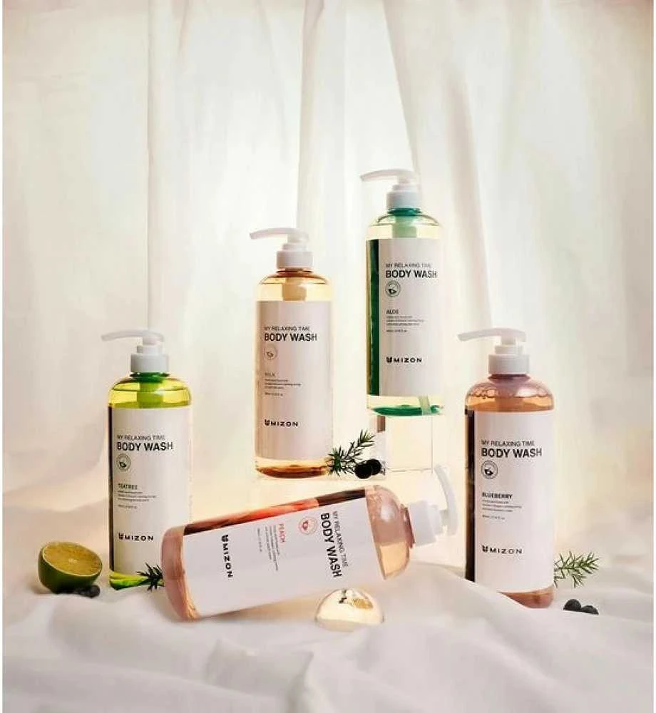 Mizon My Relaxing Time Kūno prausiklis Lovely Peach, 800 ml