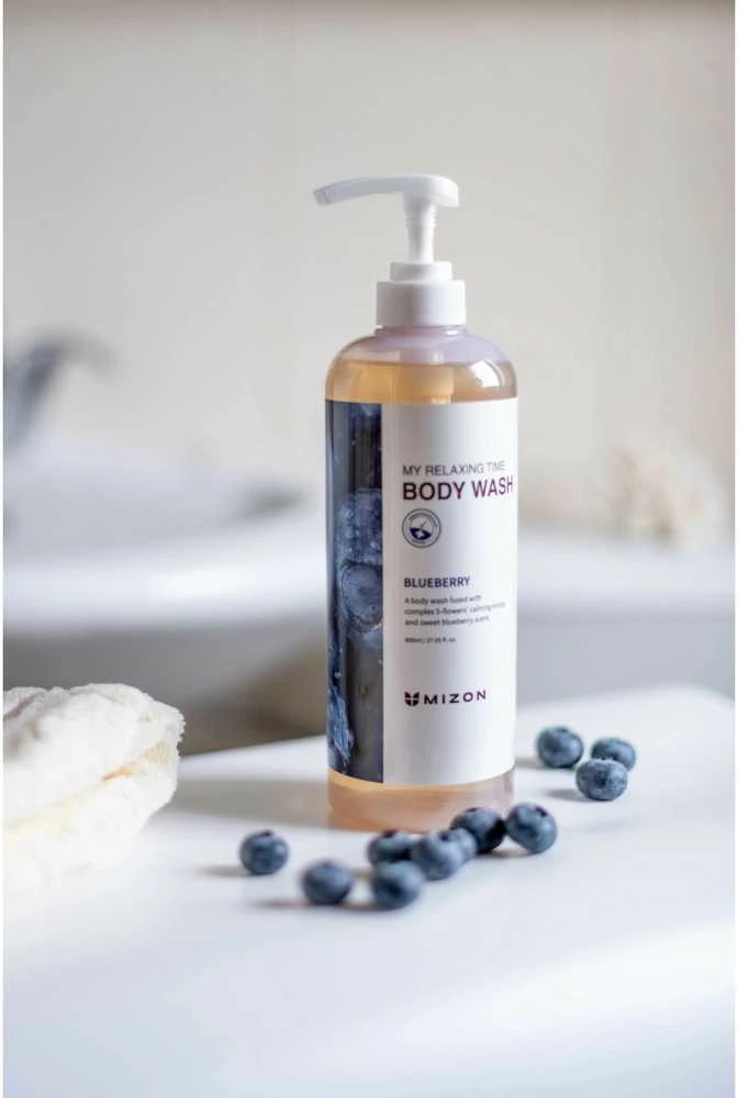 Mizon My Relaxing Time Kūno prausiklis Sweet Blueberry, 800 ml