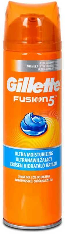 Drėkinamasis skutimosi gelis jautriai odai „Gillette Fusion 5 Ultra Moisturizing“ (skutimosi gelis), 200 ml