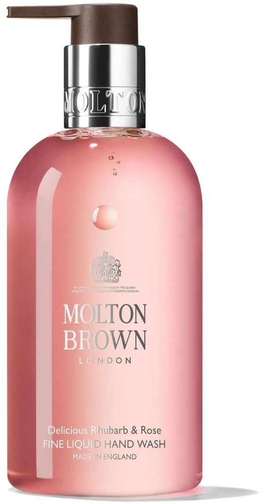 Molton Brown Delicious Rhubarb & Rose Liquid Rankų muilas skystas rankų muilas, 300 ml