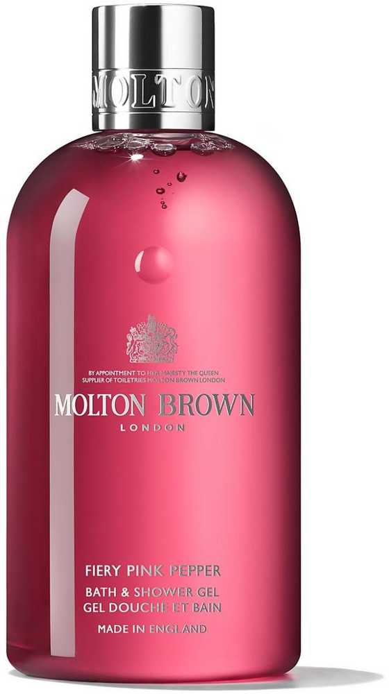 Molton Brown Fiery Rožinė Pepper Bath & Dušo želė dušo gelis, 300 ml