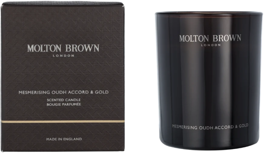 Molton Brown Mesmerising Oudh Accord & Gold Candle kvepianti žvakė, 190 g