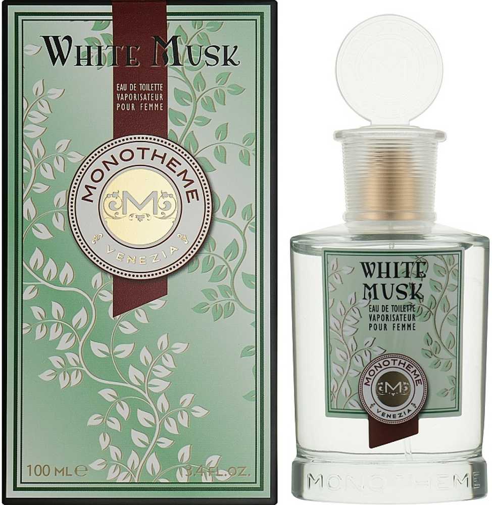 Monotheme Classic Collection Baltas Musk EDT tualetinis vanduo moterims, 100 ml