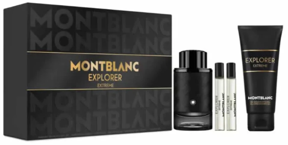 Mont Blanc Montblanc Explorer Extreme Eau De Parfum Purškiklis, 100 ml Set 4 Pieces
