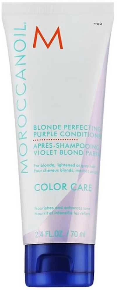 Moroccanoil Color Care Skirtas šviesiems plaukams Perfecting Violetinė Conditioner kondicionierius šviesiaplaukėms, 70 ml