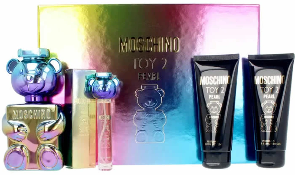 Unisex dovanų rinkinys Moschino Toy 2 Pearl, EDP 100 ml + kūno losjonas 100 ml + dušo želė 100 ml + EDP 10 ml