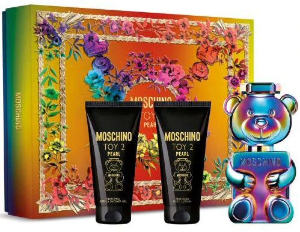 Unisex dovanų rinkinys Moschino Toy 2 Pearl, EDP 50 ml + kūno losjonas 50 ml + dušo želė 50 ml