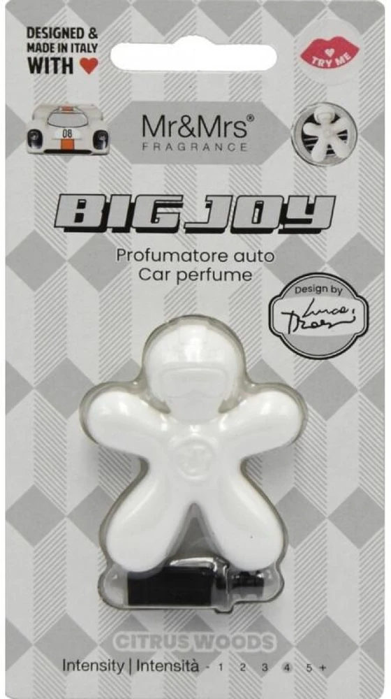 Mr&Mrs Fragrance Big Joy Car Perfume Citrus Woods kvapas automobiliui, 1 vnt.
