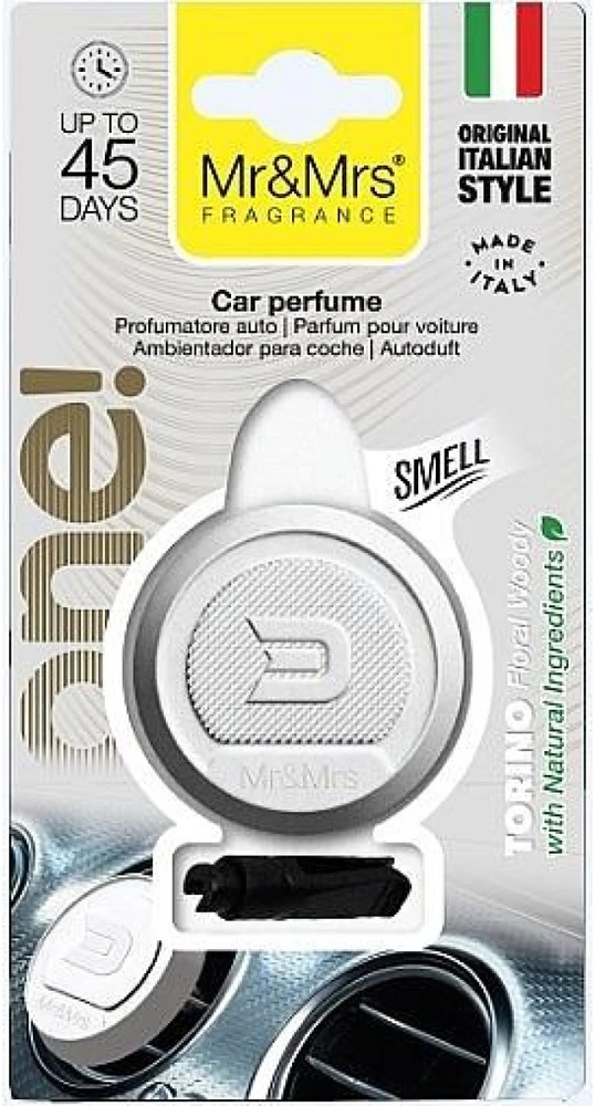 Mr&Mrs Fragrance One! Car Perfume Torino Floral Woody kvapas automobiliui