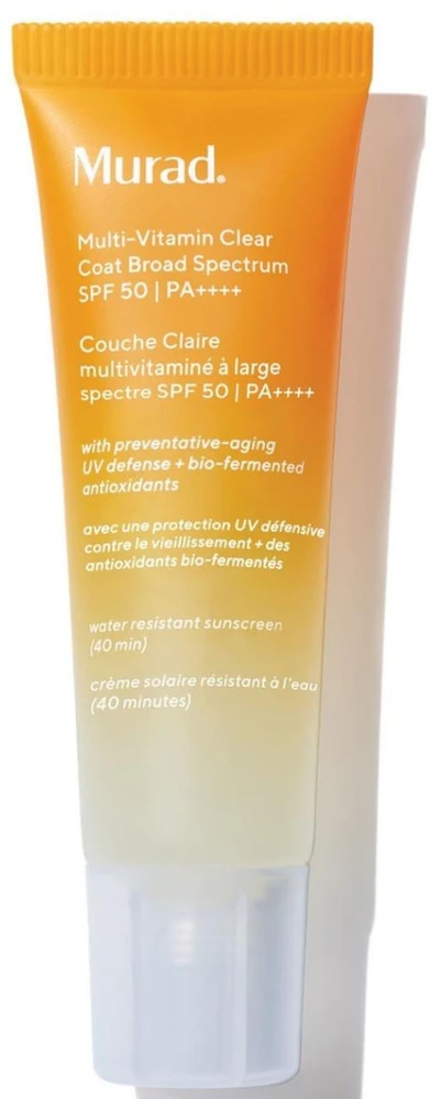 Murad Skincare Murad Multi-Vitamin Clear Coat Kreminis SPF 50 skaidri apsauginė veido priemonė nuo saulės, 50 ml