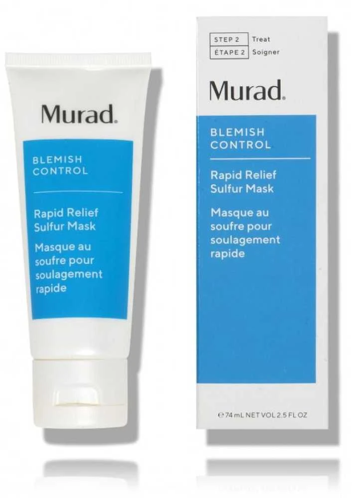 Murad Skincare Murad Rapid Relief Sulfur Mask molio veido kaukė, 75 ml